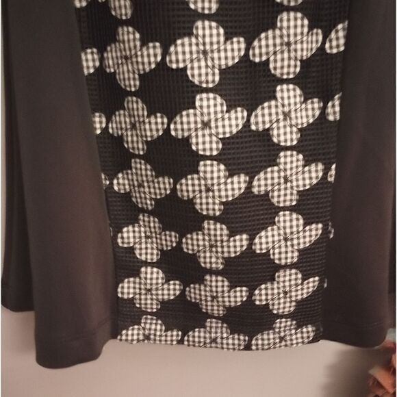 Gabby Skye gingham floral print A line dress - Picture 6 of 12